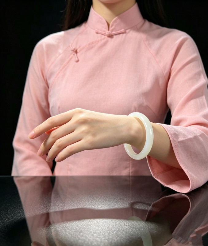 素玉无言，藏尽温柔。自留衬气质，送母亲、闺蜜、爱人皆合适，自带平安顺遂美好寓意，礼盒包装体面大气